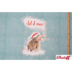 Bio Summersweat Lillestoff - Let it snow Panel
